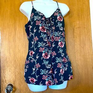 Forever21 romper! Size small! Hunter green! Lined! Great for any occasion!